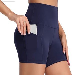 NWT Oalka high waisted yoga shorts